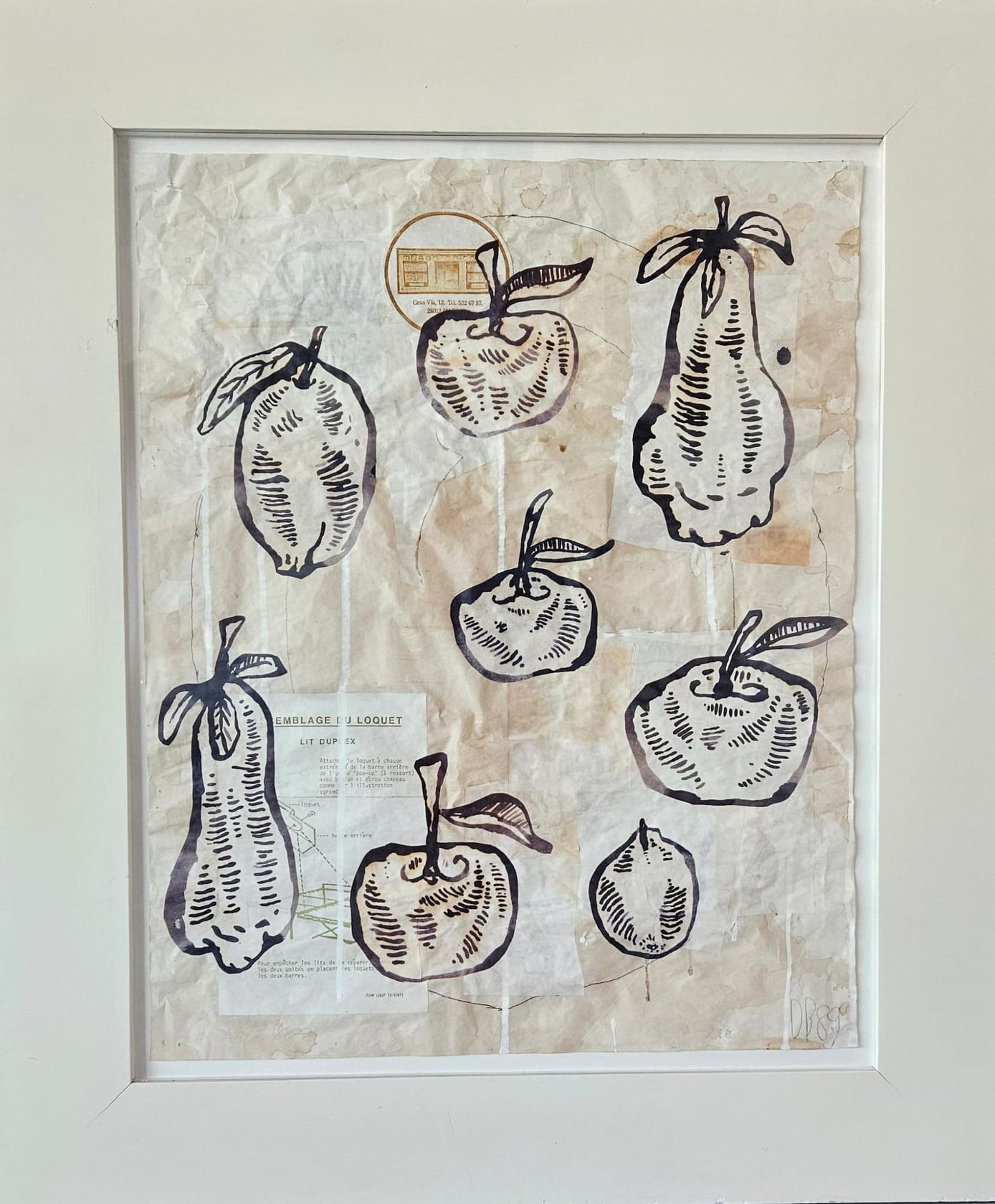 FRÜCHTE 1989-  DONALD BEACHELER - Opera unica 58x47 - Stima € 19.000